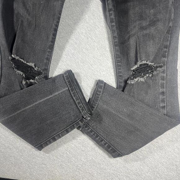 Old Navy Pop Icon Sizs 6 Skinny Black Ripped Jeans Womans pants Womans old navy - Picture 6 of 9